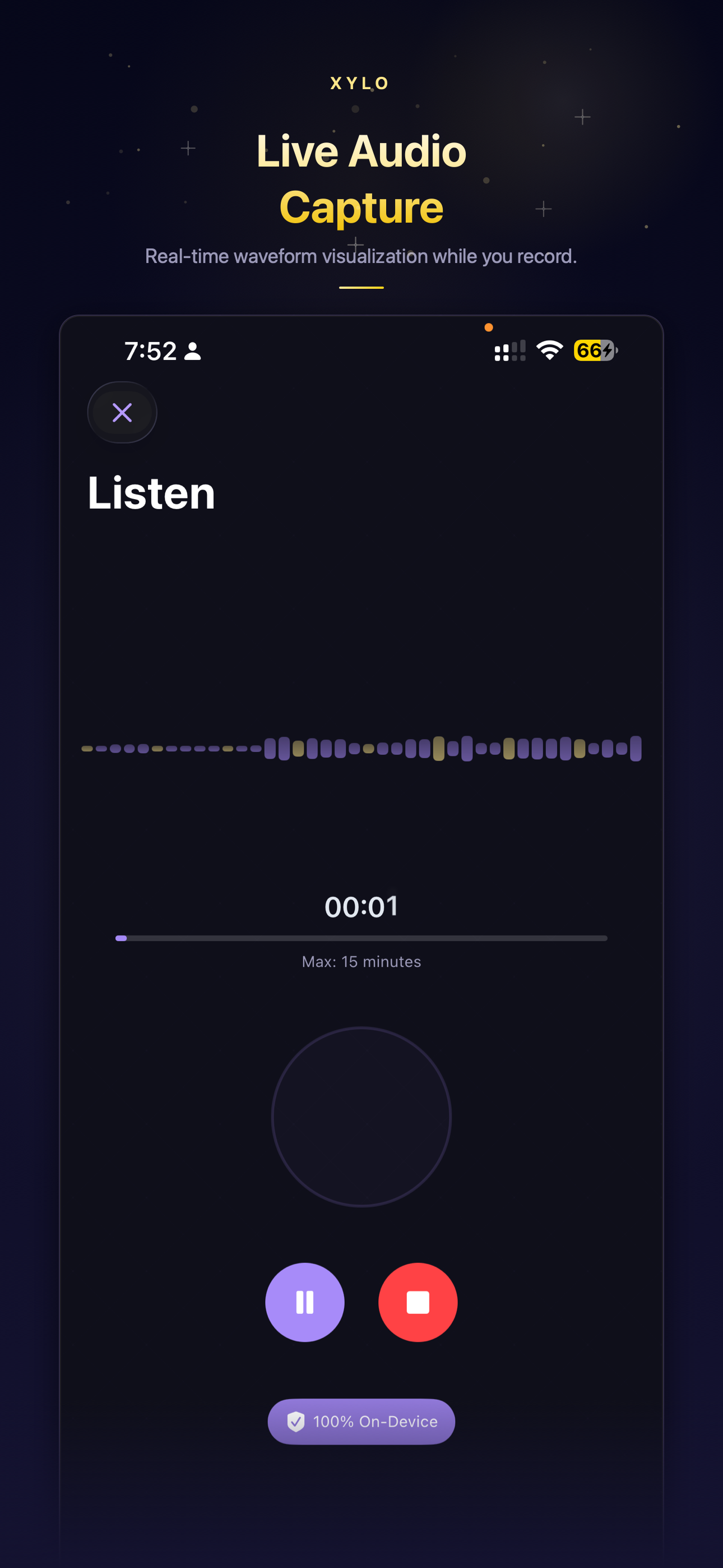 Audio Recording Interface